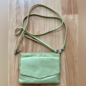 Hobo Leather Green Small Crossbody